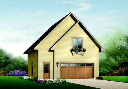 1 Bed, 1 Bath, 713 Square Foot House Plan - #034-00106