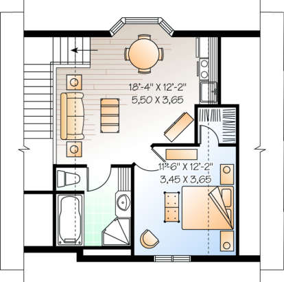 House Plan House Plan #499 Drawing 2