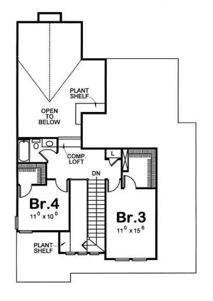Floorplan 2 for House Plan #402-00894