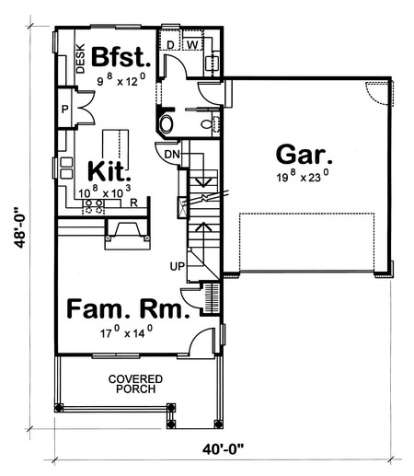 Main Floor  for House Plan #402-00898