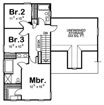 Floorplan 2 for House Plan #402-00899