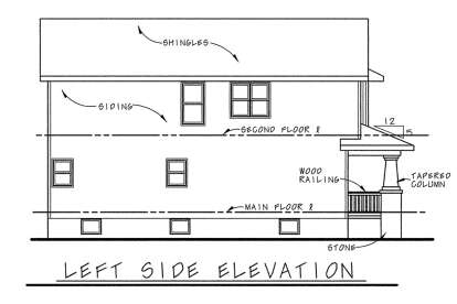 Craftsman House Plan #402-00900 Elevation Photo