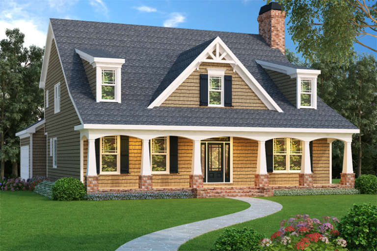Southern House Plan #009-00033 Elevation Photo