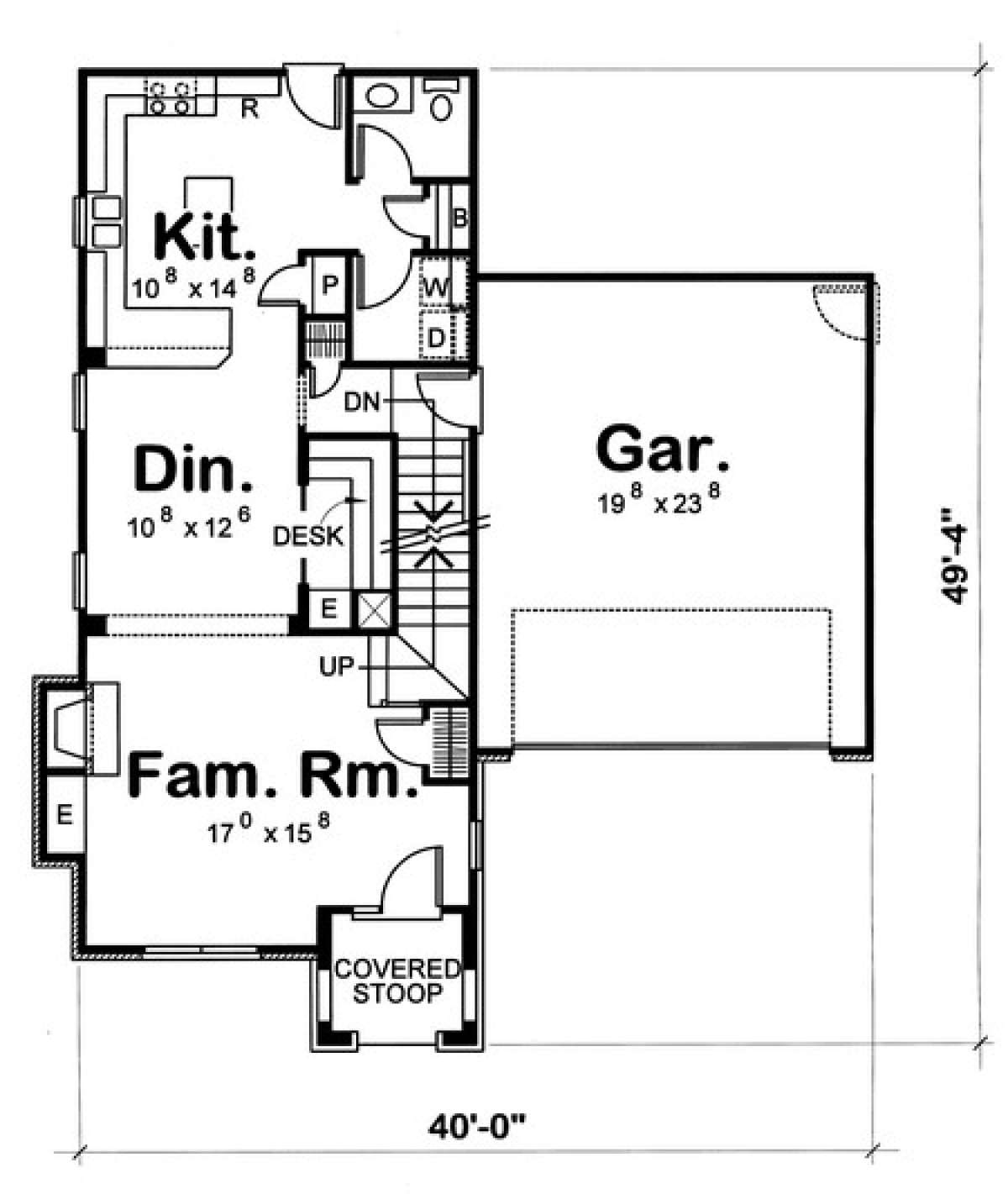 Floorplan 1 for House Plan #402-00902