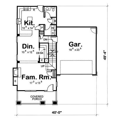 Main Floor  for House Plan #402-00903