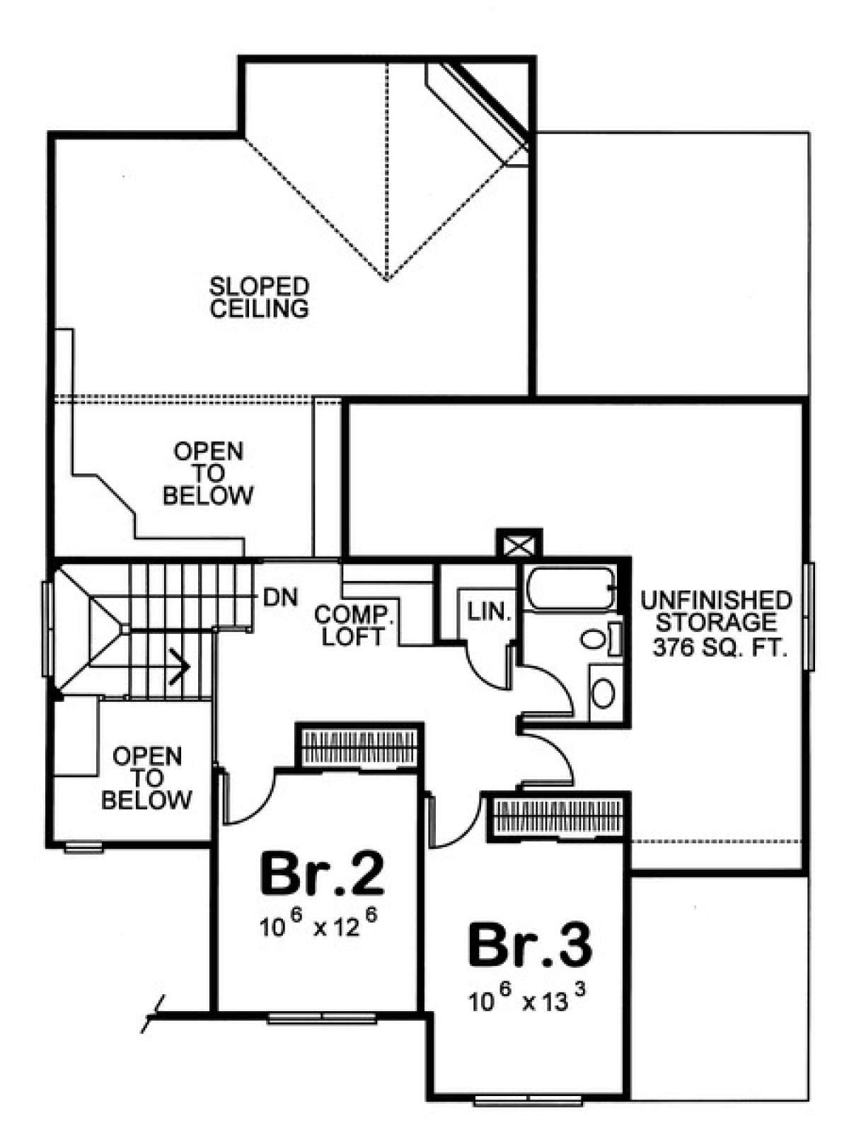 Floorplan 2 for House Plan #402-00905