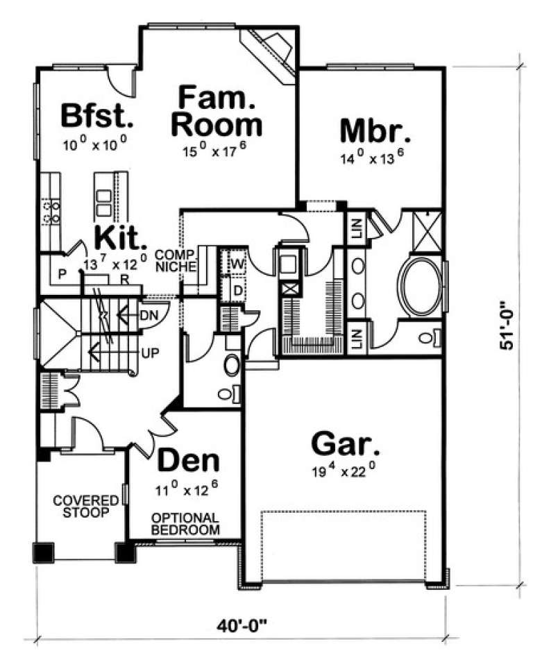 House Plan House Plan #5004 Drawing 1