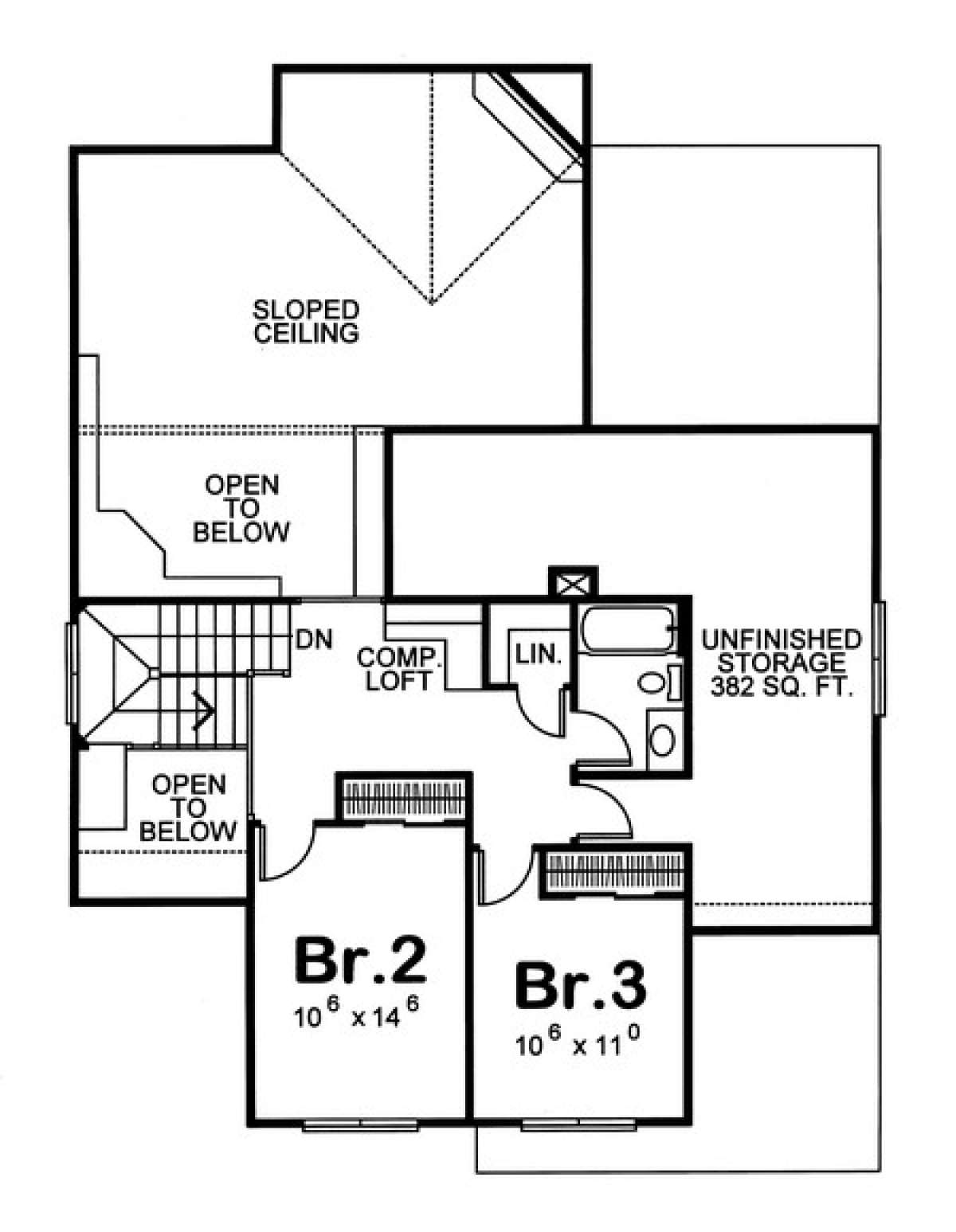 Floorplan 2 for House Plan #402-00906