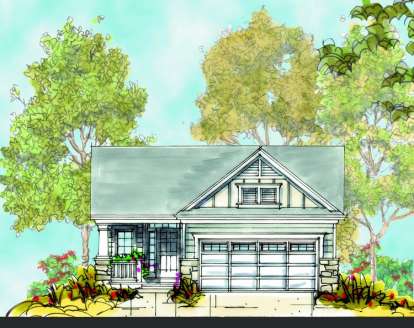 2 Bed, 2 Bath, 1469 Square Foot House Plan - #402-00909