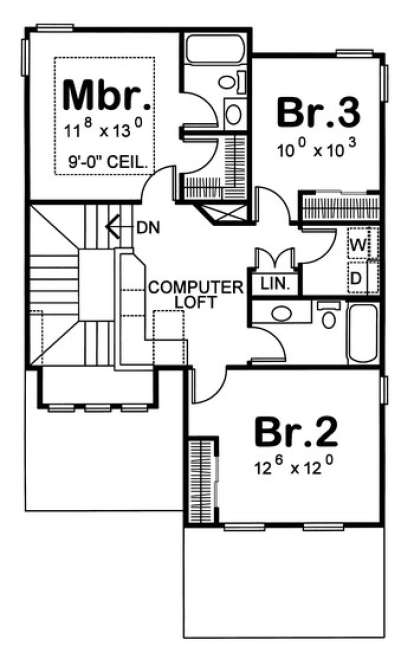 Floorplan 2 for House Plan #402-00912