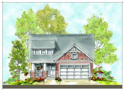 Craftsman House Plan #402-00917 Elevation Photo