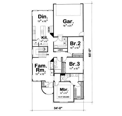 Main Floor  for House Plan #402-00919