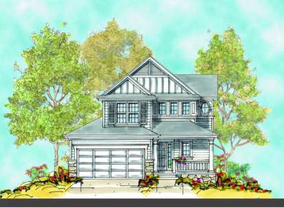 Traditional House Plan #402-00925 Elevation Photo