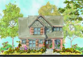 French Country House Plan #402-00927 Elevation Photo