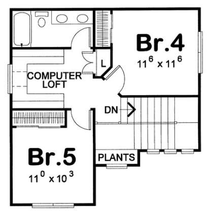 Floorplan 2 for House Plan #402-00927