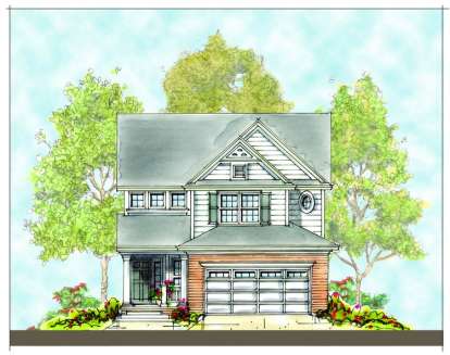 Traditional House Plan #402-00928 Elevation Photo