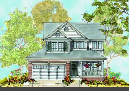 4 Bed, 3 Bath, 2473 Square Foot House Plan - #402-00929