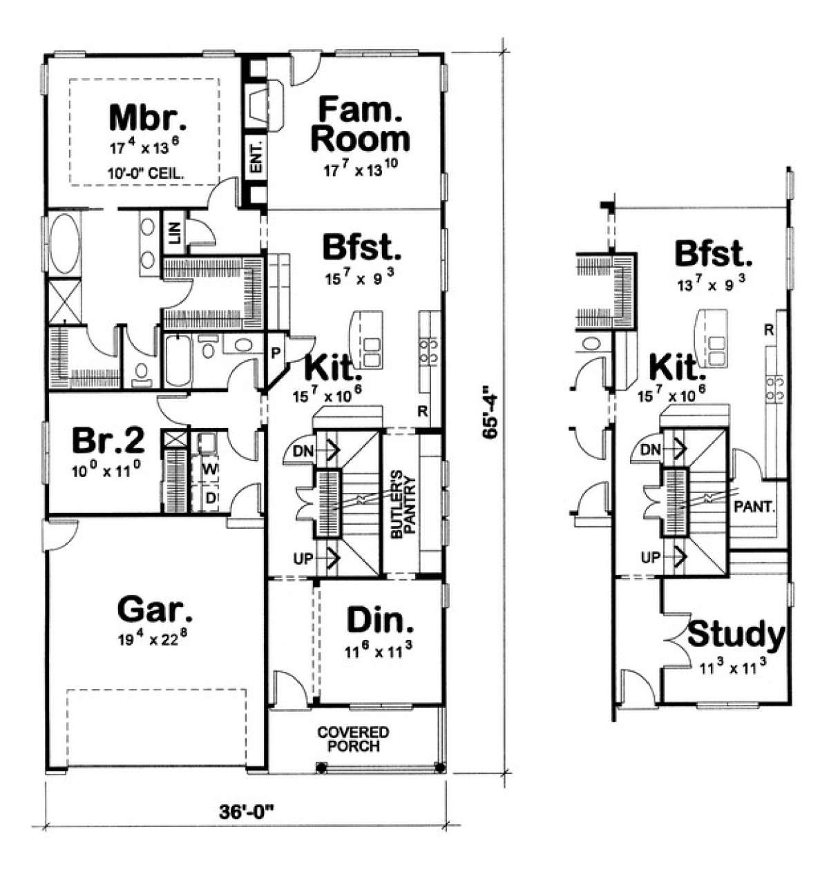Floorplan 1 for House Plan #402-00929