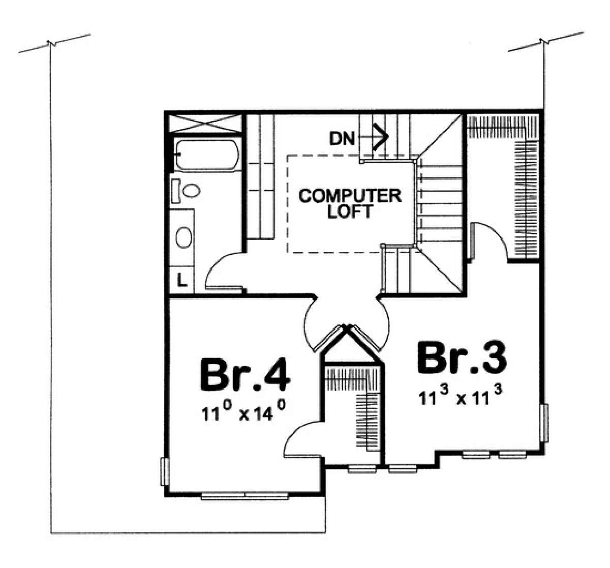 Floorplan 2 for House Plan #402-00929