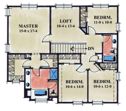Floorplan 2 for House Plan #402-00931