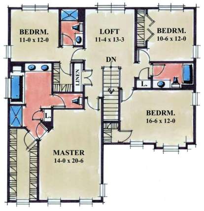 Floorplan 2 for House Plan #402-00933