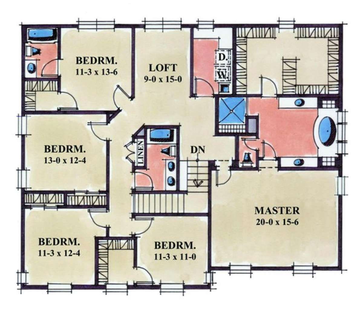 Floorplan 2 for House Plan #402-00934