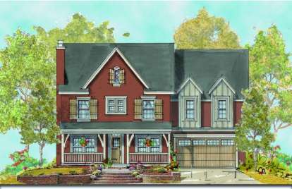5 Bed, 3 Bath, 3367 Square Foot House Plan - #402-00935
