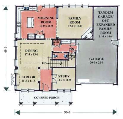 Floorplan 1 for House Plan #402-00935