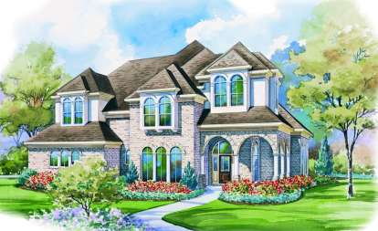 4 Bed, 3 Bath, 3652 Square Foot House Plan - #402-00943