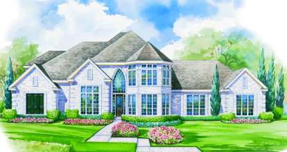 4 Bed, 3 Bath, 3323 Square Foot House Plan - #402-00955