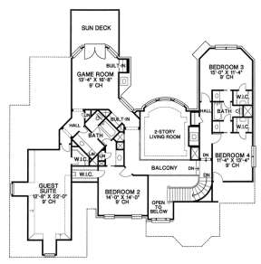 Floorplan 2 for House Plan #402-00960