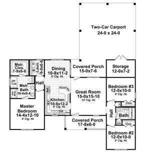 Main Floor for House Plan #348-00195