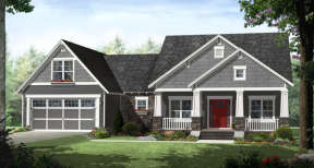 Country House Plan #348-00196 Elevation Photo