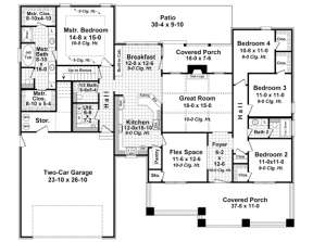 Main Floor for House Plan #348-00196