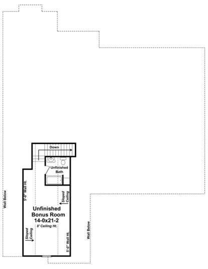 Bonus Room for House Plan #348-00197