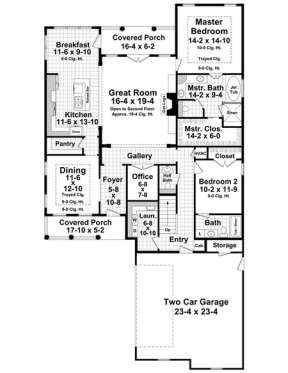 Main Floor for House Plan #348-00198