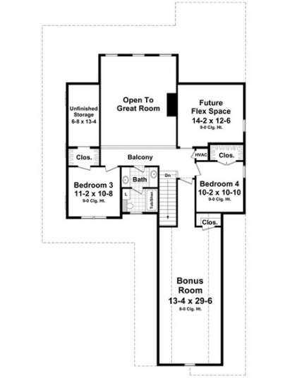 Second Floor for House Plan #348-00198