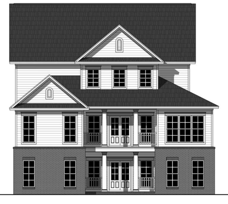 Farmhouse House Plan #348-00199 Elevation Photo