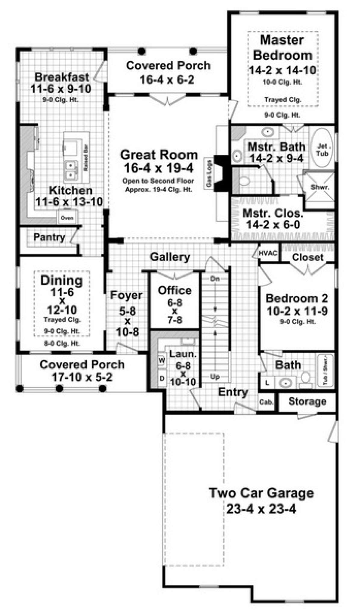Main Floor for House Plan #348-00199