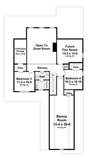 Second Floor for House Plan #348-00199