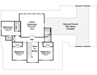 Second Floor for House Plan #348-00201