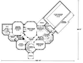 Floorplan 1 for House Plan #402-00974