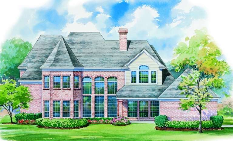 French Country House Plan #402-00978 Elevation Photo