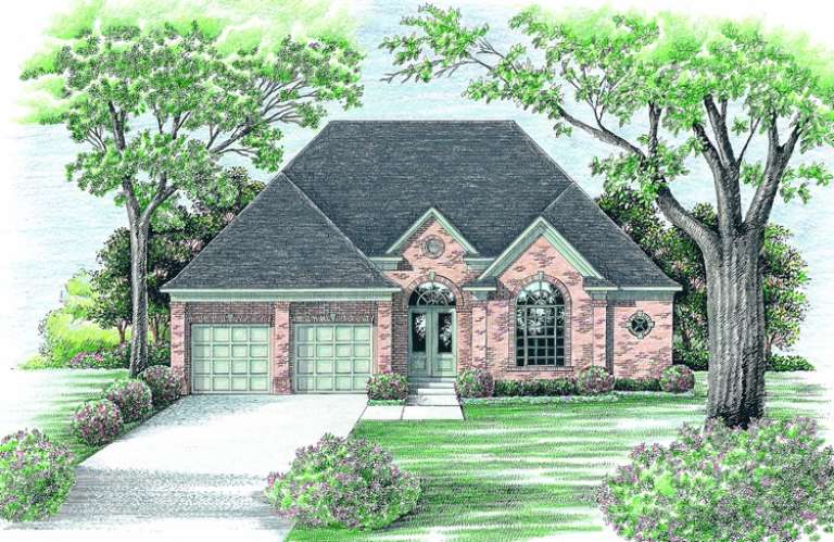 Ranch House Plan #402-00987 Elevation Photo