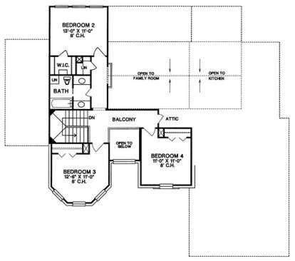Floorplan 2 for House Plan #402-00988