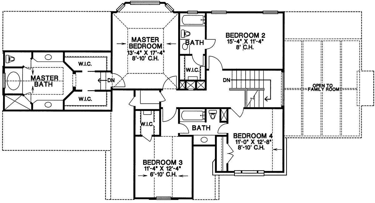 Second Floor for House Plan #402-00989