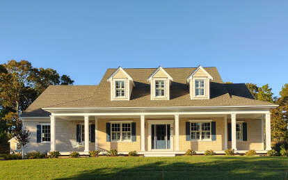Cape Cod House Plan #402-00990 Build Photo