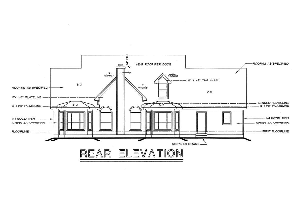 Cape Cod House Plan #402-00990 Elevation Photo
