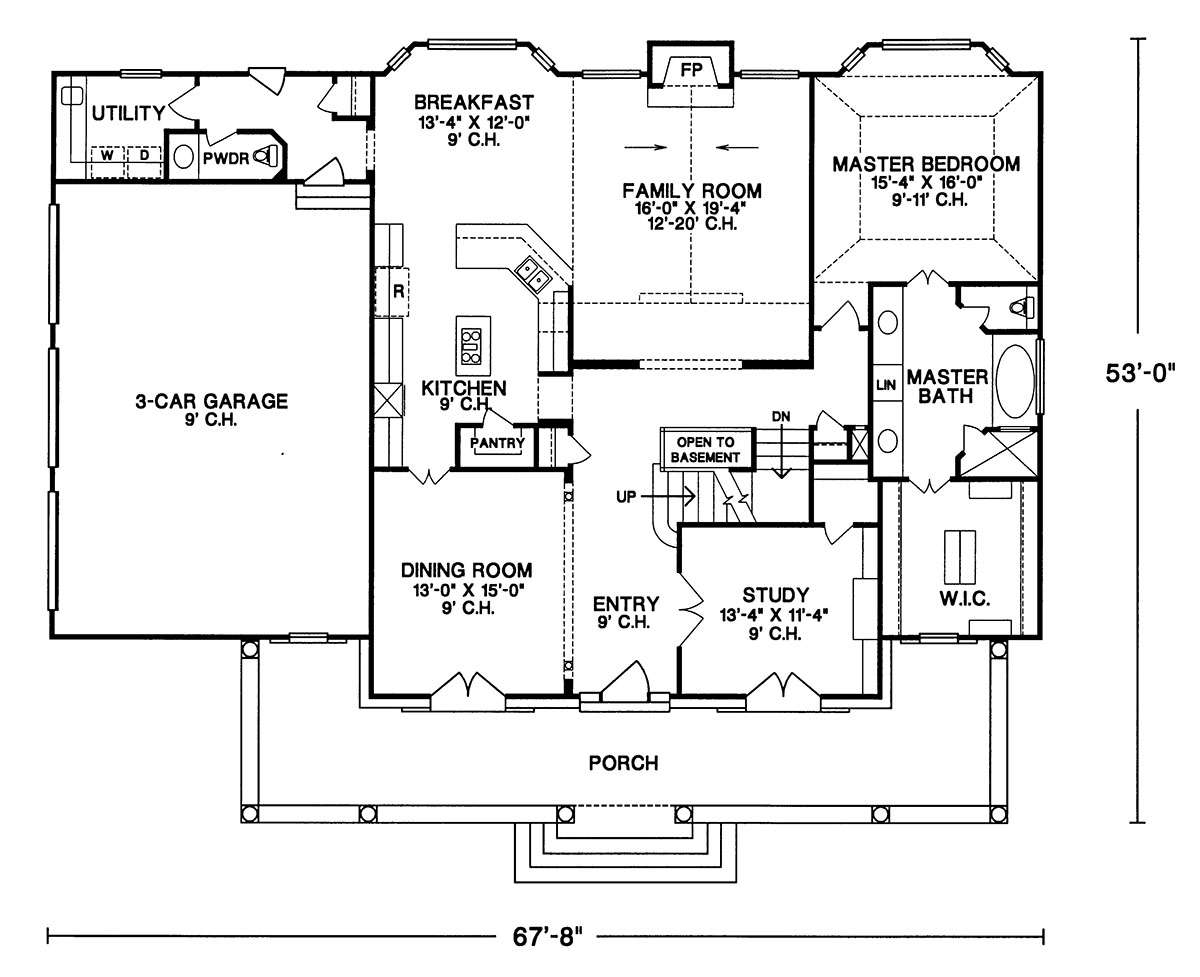 Main Floor  for House Plan #402-00990