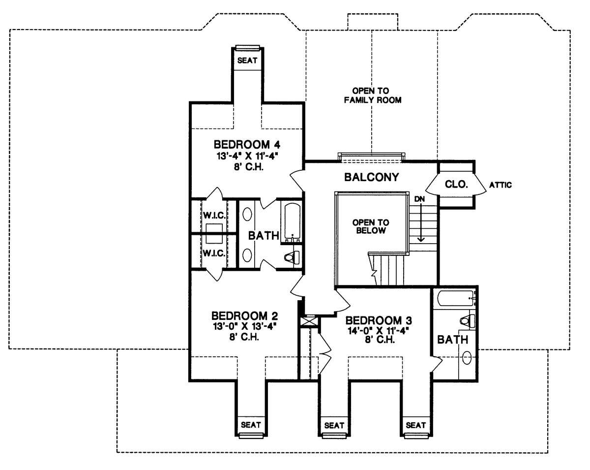Second Floor for House Plan #402-00990